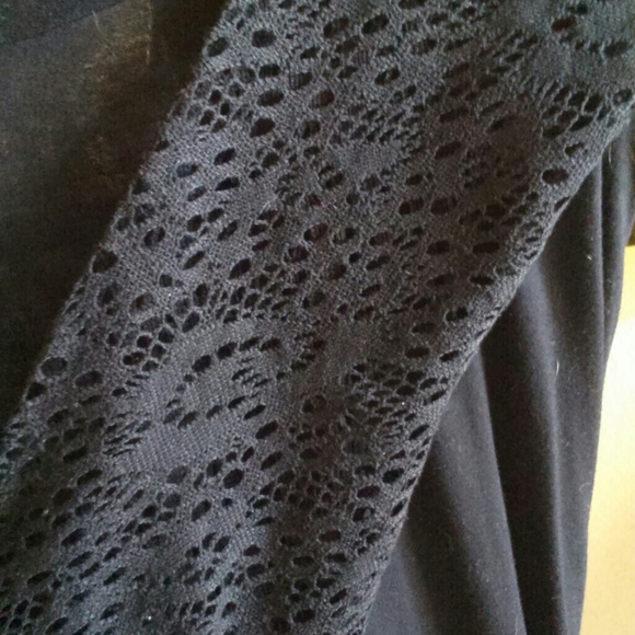 Black open front cardigan - Picture 3 of 4